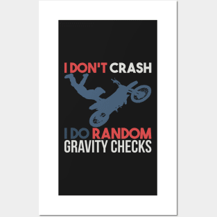 DIRT BIKING: Random Gravity Checks Posters and Art